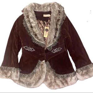 Brown fur coat